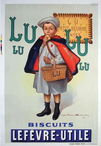 Lu Lu Lu Biscuits Lefevre UtileDaude Frères  Paris    Affich...
