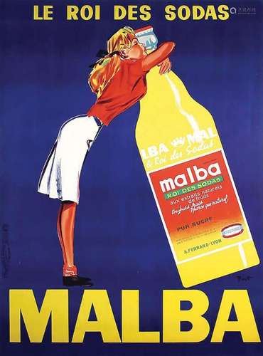 Malba Le Roi des sodas.De La Vasselais  Paris    Affiche ent...