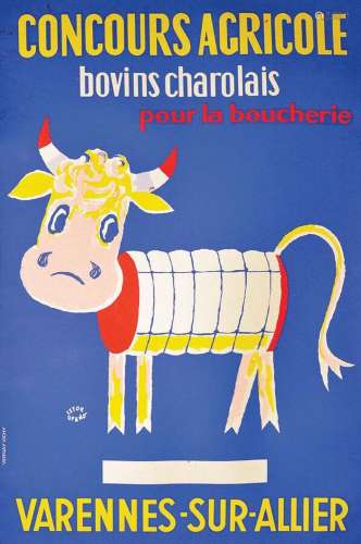 Bovins Charolais pour La Boucherie Concours Agricole Varenne...