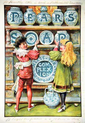 Pears Soap Complexion      Affiche entoilée/  Vintage Poster...