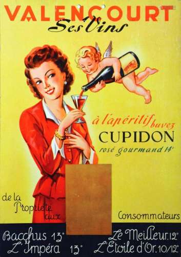 Valencourt Ses Vins à L'Apéritif buvez Cupidon Rosé Gourmand...