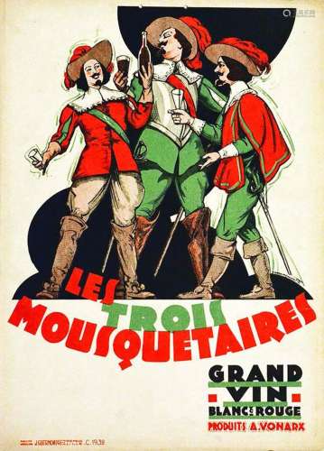 Les Trois Mousquetaires Grand Vin A. VonarxJ. Guermonprez  L...
