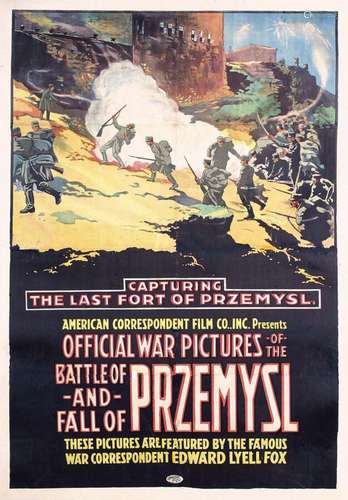 Battle  and Fall  of Przemysl Official War Pictures American...