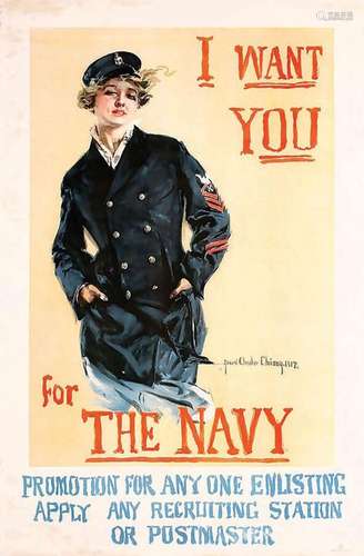 I Want you for the Navy. Promotion for Anyone Enlisting Apll...