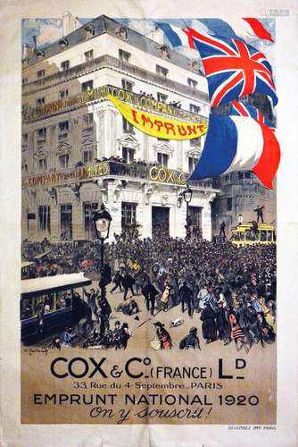 Cox & Cie (France) Ld Emprunt National 1920 on y souscri...