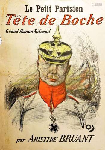Tête de Boche Le Petit Parisien. Grand roman national par Ar...