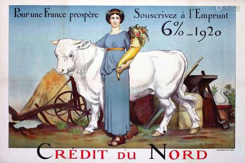 Pour Une France Prospère Souscrivez à L'Emprunt 6 % 1920 Cré...