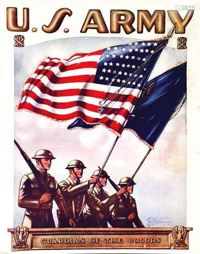 Us Army Guardian of the Colours     Affiche Entoilée. / Post...