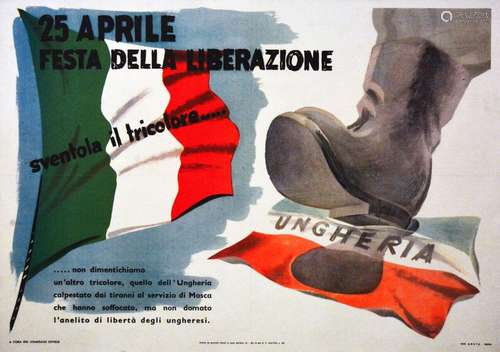 25 Aprile Festa della Liberazione Sventola il Tricolore Ungh...