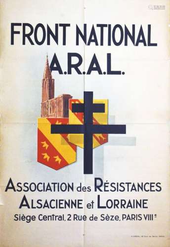 Front National A.R.A.L. Association des Résistances Alsacien...