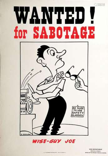 Wanted For Sabotage Wise-Guy JoeOffice of the Provost Marsha...
