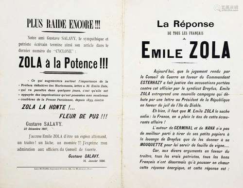 La Réponse de tous les Français à Emile Zola: Merde..!L. Hay...