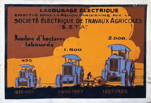 Labourage Electrique Société Electrique de travaux agricoles...