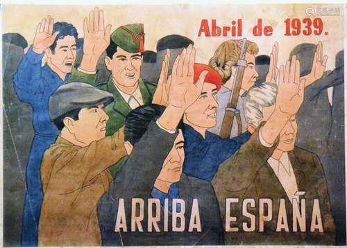 Arriba Espana ! Abril de 1939    1  Affiche  Non-Entoilée  /...