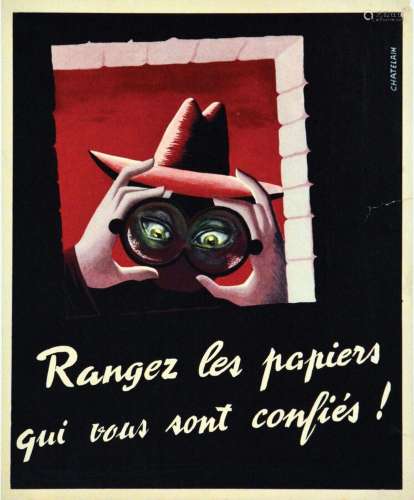 Rangez Les Papiers Qui vous sont Confiés!      Affiche entoi...