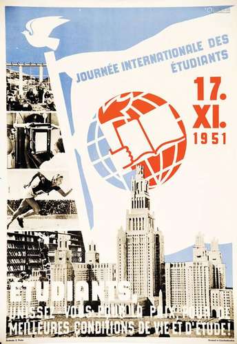 Journée Internationale de Etudiants  Praha  1  Affiche  Non-...