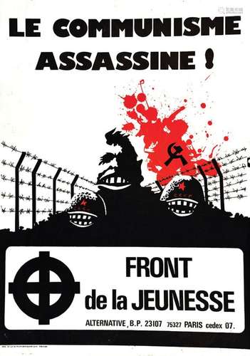 Ordre Nouveau Front de la Jeunesse Le Communisme Assassine r...