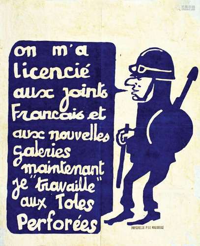 On m'a Licencié (CRS)    1  Affiche  Non-Entoilée  /  Vintag...