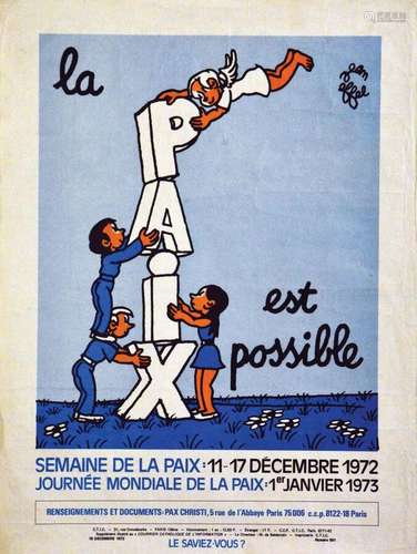 La Paix est possibleC.T.I.C.    1 Affiche  Non-Entoilée / Vi...