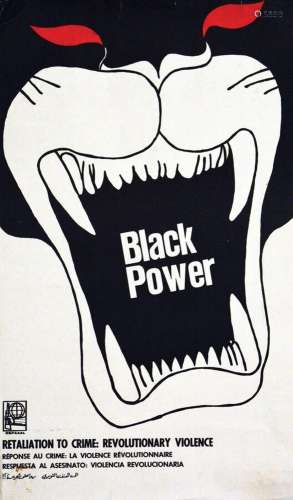 Black Power OSPAAL    1  Affiche  Non-Entoilée  /  Vintage P...