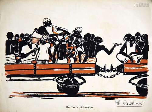 Un Train Pitoresque en Afrique    1  Affiche  Non-Entoilée  ...