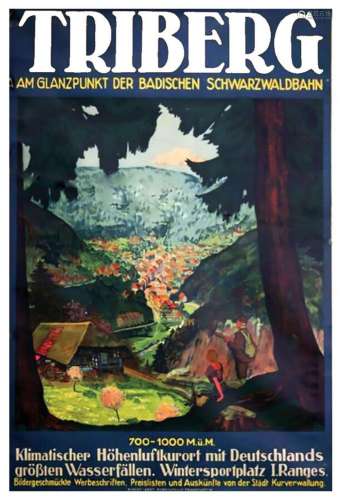 Triberg Am Schwarzwald der badischen Schwarzwaldbahn  Baden-...