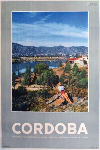 Cordoba Argentina      Affiche entoilée/  Vintage Poster on ...