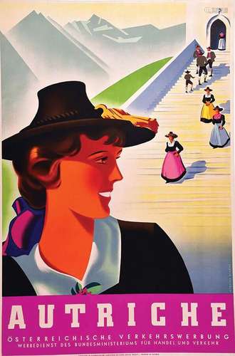 Autriche (Femme)Christoph Reisser's Söhne  Wien    Affiche e...