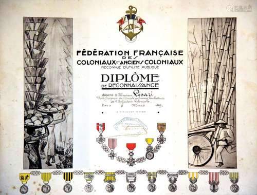 FF des Coloniaux et Anciens Coloniaux ( FFAC ) Diplôme de Re...