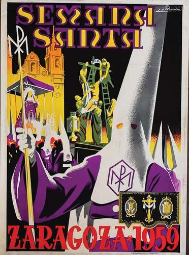 Zaragoza 1959 Semana Santa Venid AdoremosleT. G. Cantin  Zar...