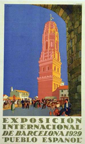 Exposition Internatcional De Barcelona 1929 Pueblo EspanolI....