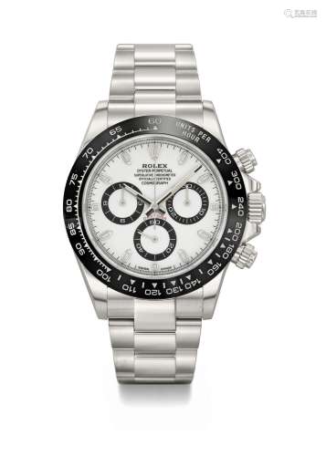 ROLEX. A STAINLESS STEEL AUTOMATIC CHRONOGRAPH WRISTWATCH WI...
