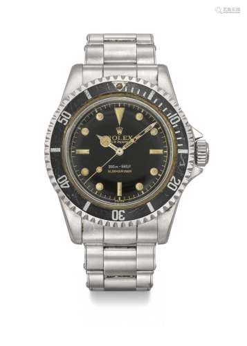 ROLEX. A RARE AND HIGHLY ATTRACTIVE STAINLESS STEEL AUTOMATI...