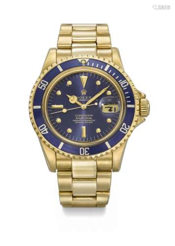 ROLEX. A VERY ATTRACTIVE 18K GOLD AUTOMATIC WRISTWATCH WITH ...