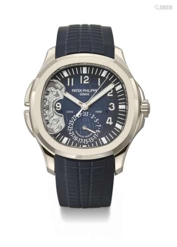 PATEK PHILIPPE. A VERY RARE LIMITED EDITION 18K WHITE GOLD A...
