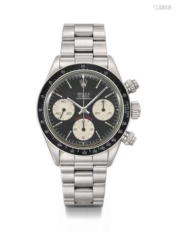 ROLEX. AN ATTRACTIVE STAINLESS STEEL CHRONOGRAPH WRISTWATCH ...