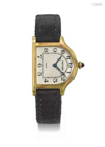 CARTIER. A VERY RARE AND UNUSUAL 18K GOLD LIMITED EDITION BE...