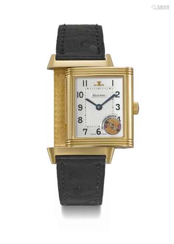 JAEGER-LECOULTRE. A RARE AND ELEGANT 18K PINK GOLD LIMITED E...