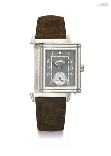 JAEGER-LECOULTRE. A VERY RARE PLATINUM LIMITED EDITION TOURB...