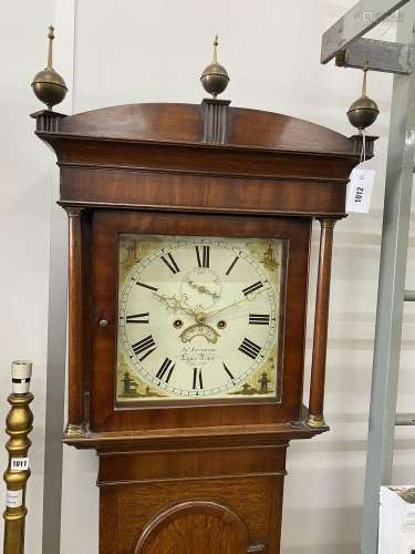 A George III mahogany banded 8 day longcase clock marked JA ...