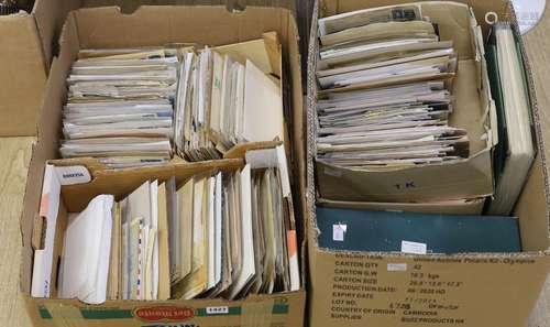 Switzerland postal history collection in album plus loose in...