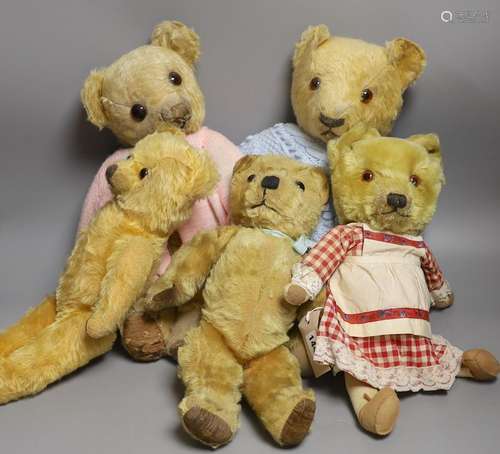 Five English Bears Including Chadvalley Magna Hairloss with ...