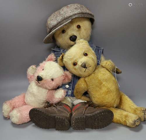 Three Chiltern Bears One Dressed in Hiking Clothes 43cm And ...