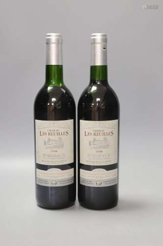 Chateau Le Reuilles 1998, two bottles