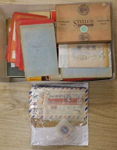 Old approval books and tins including China from 1878 3c. 5c...
