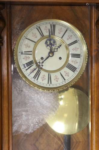 A 19th century German wall clock
