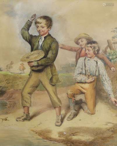 William Henry Hunt (1790-1864), watercolour, Mischief Brewin...