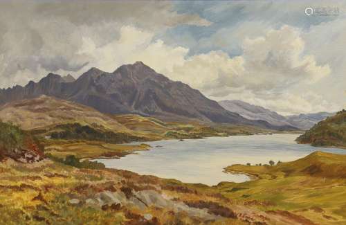 Arthur Perigal R.S.A., oil on canvas, 'Loch Assynt at To...