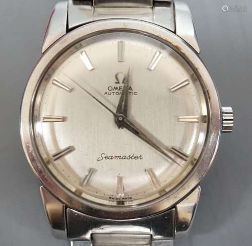 A gentlemans stainless steel Omega Seamaster Automatic wrist...