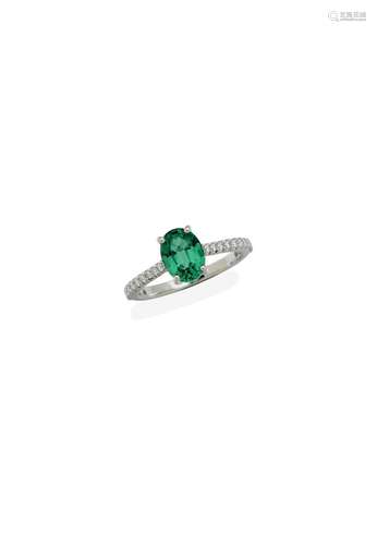 TIFFANY & CO. | A 'TIFFANY NOVO' EMERALD AND DIA...